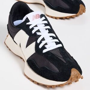 New Balance 327 Black Sneakers Size 9 Women Extra Laces